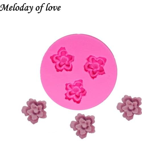 Mini flower Silicone fondant mold cake decorating tools chocolate mould dessert decorators moulds wholesale 1294