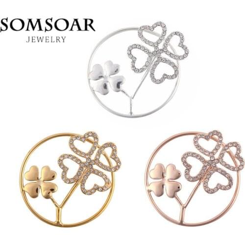 Somsoar Jewelry 2017 fashion 3D Flower Coin Deluxe for Stainless Steel Thin Coin Holder Frame Pendant for women 10pcs/lot