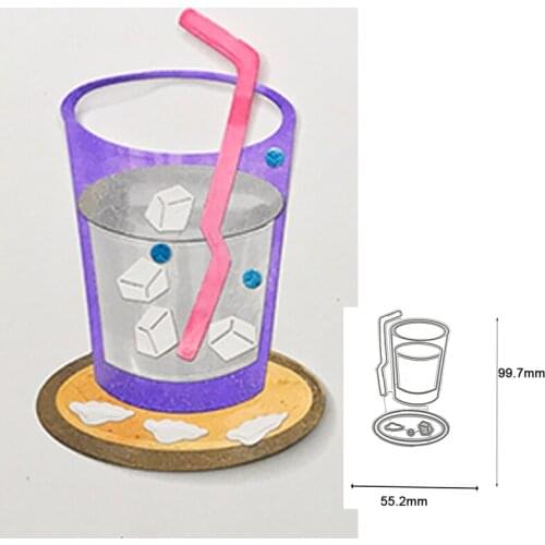 Tea Cup Juice Cup Metal Cutting Dies For DIY Scrapbook Cutting Die Paper Cards Embossed Decorative Craft Die Cut 2021 New