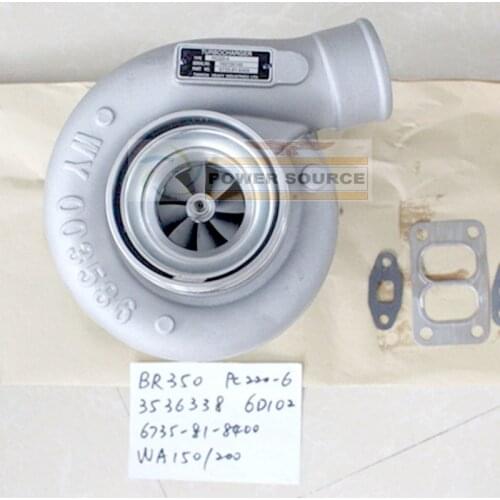 Turbo HX35 3536338 3802862 6735818200 6735818400 Turbocharger For Komatsu PC200-7 PC220-6 Earth moving 6BT 6BTA S6D102 5.9L