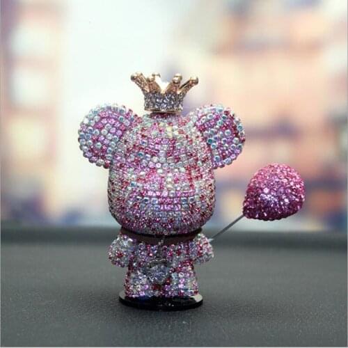 Blingbling korea Car interior decoration high-end creative diamond cute violence bear car interior decoration