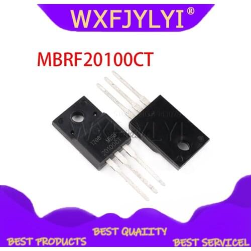 10PCS MBRF20100CT TO220F MBRF20100 TO-220F 20A 100V TO-220