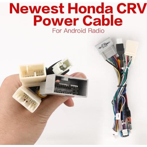 16Pin Android radio Car Accessories Wire Wiring Harness Adapter Connector Plug universal cable for CRV Nissan X-trail & Qashqai