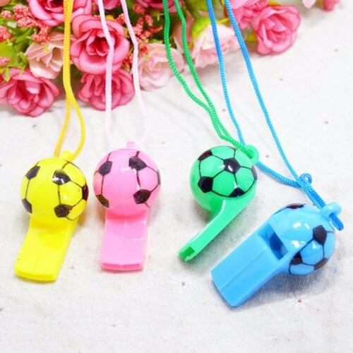 2Pcs football Soccer Rugby cheerleading Whistles Pea Fans Whistle Referee Sport Party Training School Random Color