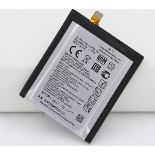 20pcs/lot ISUNOO 3000mAh replacement Battery for LG BL-T7 Internal Phone Batteria