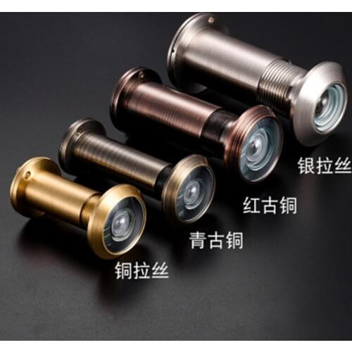 200 Degree Wide Viewing Angle Peephole Security Door Viewers 14mm Hole Hidden Peephole Adjustable Glass Lens Hardware Tools