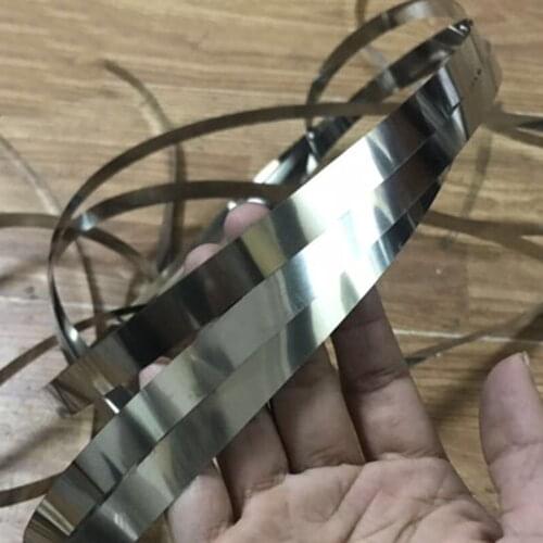 5m 304 Stainless Steel Foil Steel Sheet Stainless Steel Strip Steel Skin Thickness 0.03mm 0.05mm 1mm Width 40mm Steel Foil