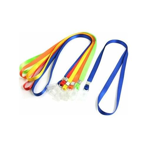 6 Pcs Colored Nylon Neck Strap String Working Card Lanyard 16.1" Long