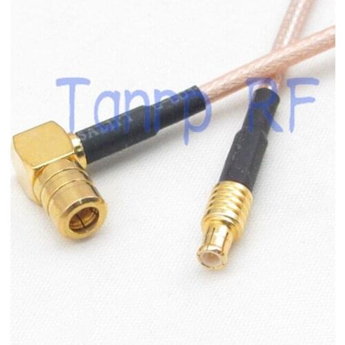 6in SMB female jack right angle to MCX male plug RF adapter connector 15CM Pigtail coaxial jumper cable RG316 extension cord