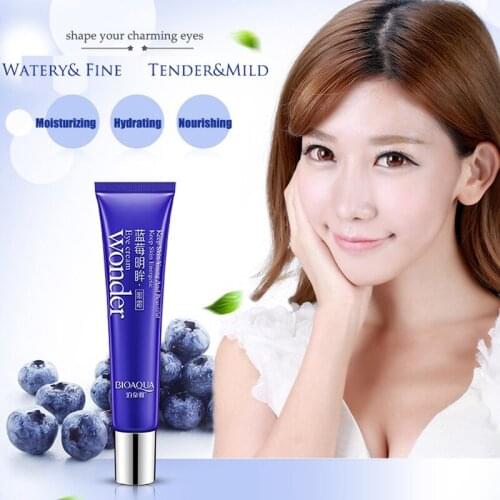 Bioaqua eyes creams firming eye anti puffiness dark circles under eye remover anti wrinkle anti age skin care blueberry