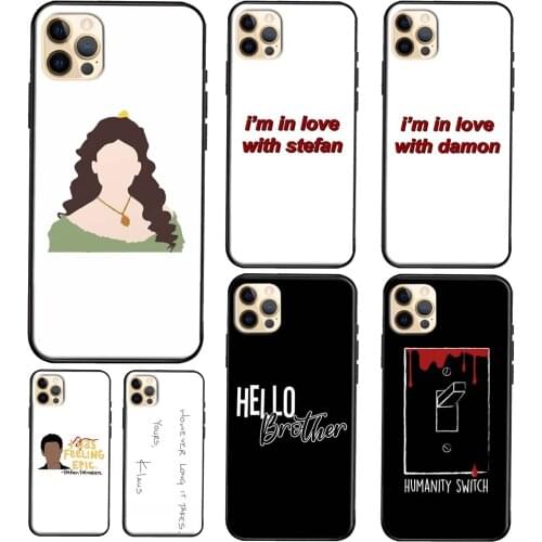Vampire Diaries Quotes TPU Phone Case For iPhone 12 11 Pro Max Mini XS X XR 6S 7 8 Plus SE 2020 Soft Cover Case