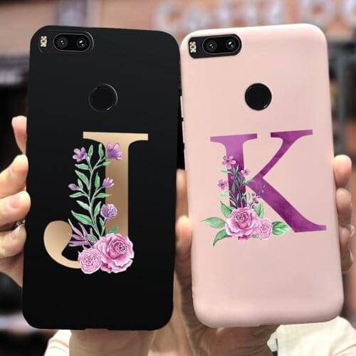 For Xiaomi Mi A1 Case Mi 5X Stylish Letters Soft Silicone Phone Cases For Xiaomi Mi A1 5X MiA1 Mi5X Back Cover Shockproof Bumper