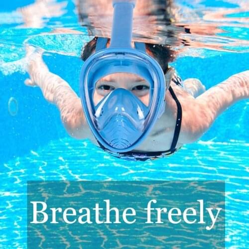 Childrens snorkeling diving mask childrens swimming training full face mask diving equipment