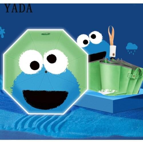 YADA INS Stock Children Umbrella Mini Folding Automatic Umbrellas For Girl Women Anti-UV Lovely Rain Cartoon Umbrella YD200017