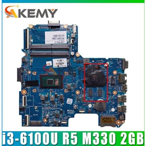 FOR HP 340 G3 Laptop Motherboard 845198-601 845198-001 With SR2EU i3-6100u CPU R5 M330 2GB GPU DDR4 MB 100% Tested Fast Ship