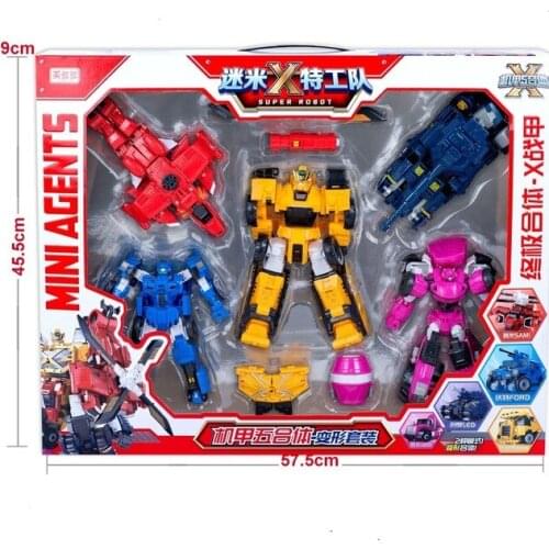 2021 New MiniForce Transformation Big Version Action Figure Toys Agent Toys X Volt Semey Air Force Toys For Boys Gifts Style 2