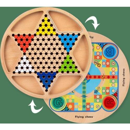 Gobang Non-toxic Family Game Environment Friendly Combo Game with Chess Ludo Chinese Checkers Toys for Kids Education Toys