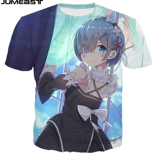 Jumeast Brand Men Women 3D Printed T-Shirt Cartoon Anime Short Sleeve Fashion T Shirt Sport Pullover Summer Tops Tees