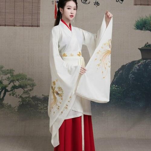 Big Sleeve Chinese Ancient Hanfu Dress Women Traditional Han Dynasty Princess Costume Lady Embroidery Fairy Cosplay Clothing