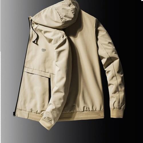 SAYAXIGA Free shipping 2019New Arrival outdoor casual hooded jacket spring autumn fast drying quickly dry Leisure outfit long sleeves fashion men blouse tops 3 colors plus size clothing zipper coat ribbed hem S-XXXXL