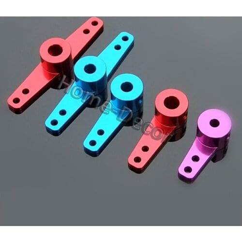 Metal Steering Arm Color Single Arm Aluminum Alloy Steering Gear Rocker Steering Rear Arm 3MM 4MM 5MM Holes For Drive Shaft