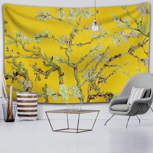 Beautiful plant Tapestry Wall Tapestry beach carpet tent sleeping mat home decoration bed sheet Bohemian background cloth