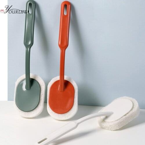 OYOURLIFE Multi-function Long Handle Sponge Cleaning Brush Ceramic Tile Glass Cleaner Kitchen Dish Washing Brush Cleaning Tools