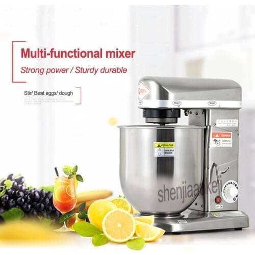 Multifunctional Commercial mixing machine Stainless steel beat eggs /stiring /cream /dough machine 220v (50hz/60hz) 500w