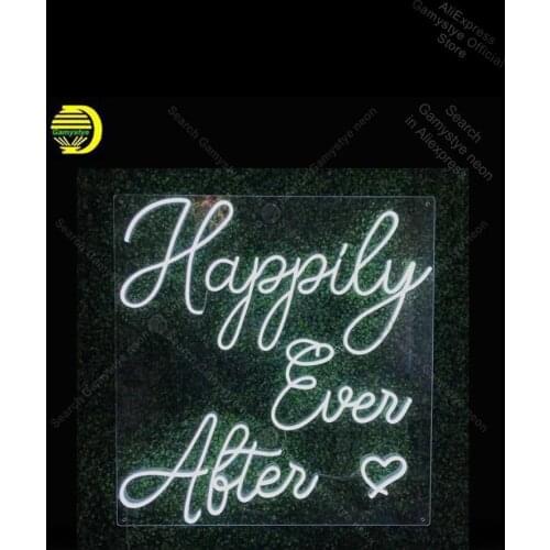 Neon Sign for Happily Ever After Love Display Decoracion Express Beer Neon Light Advertisement Sign Lighting Neon Signs For Home