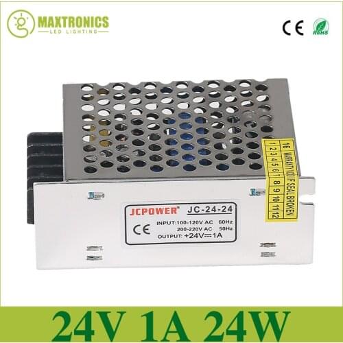 Wholesale price DC 24V 1A 24W Regulated Switching Power Supply For LED Strip Lights