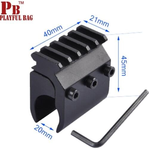 PB Playful baToy upgrade tactical single-tube pictini rail adapter 20mm track installation pipe clip bracket fixture accessories