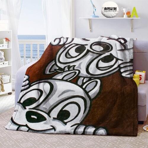 Disney Private Pluto Chip n Dale Plush Blanket on Bed Sofa Plane Good Quality Flatsheet Bedding Throw Baby Kid Blanket 150x200cm