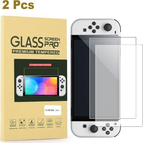 Transparent HD Clear Anti-Scratch ProtectiveTouch Screen Cover Film Tempered Glass Protectors For Nintendo Switch OLED Console