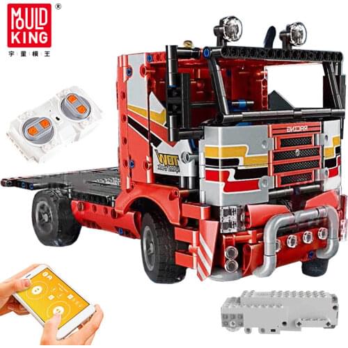 MOULD KING City truck model technology assembled building blocks car boys DIY remote control car childrens educational toy gift