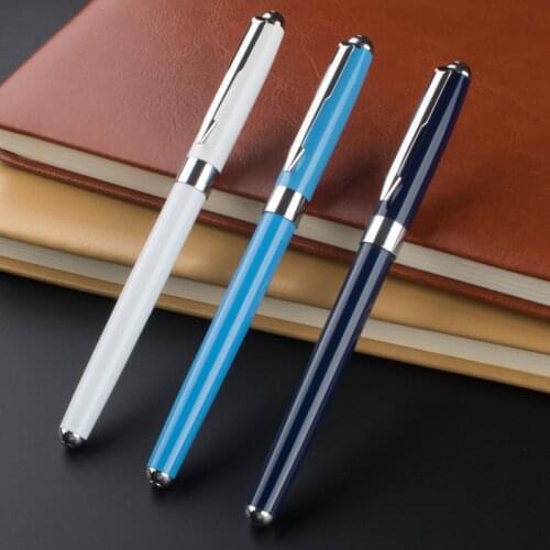 High Quality Luxury 0.5mm Rollerball Pen School Office Supplies Metal Ballpoint Pen For Student Stationery