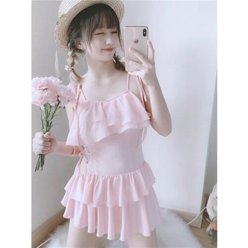 STOCK Womens Swimsuit Little Angel Flying White Book Three Dimensional Wing One Piece Swimsuit 2021 NEW