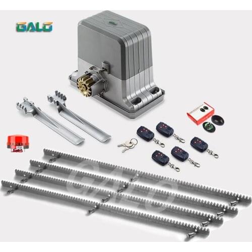 Heavy duty Rack Driven Sliding Gate Opener Rotating gear Closer Engine system for slide Gates up to 20 Feet Long 4000 Pounds