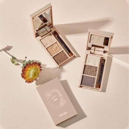 3 Colors EyeShadow Brow Makeup Palette Long-lasting Waterproof Make Up Eyebrow Shades Powder Highlight Powder Nose Shadow TSLM2