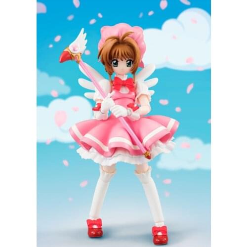 Japan Anime "Cardcaptor Sakura" Original BANDAI Tamashii Nations SHF/ S.H.Figuarts Action Figure - Sakura Kinomoto