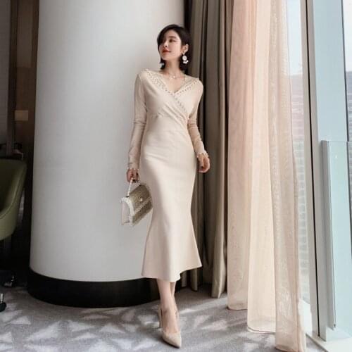 YONG YAO HONG Fashionable Knitted Dresses