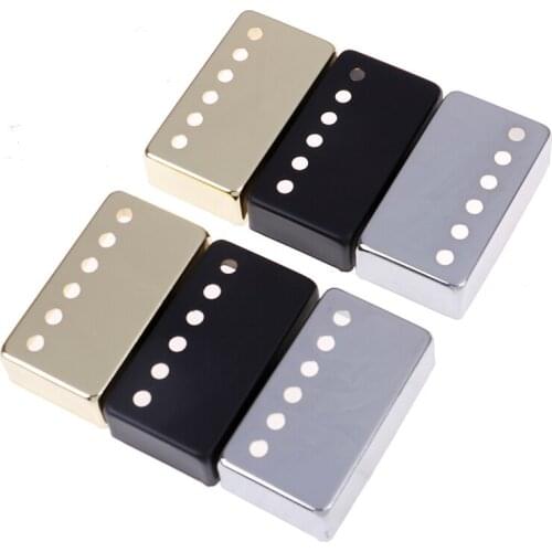 1PC Silver Black Gold Chrome Metal Humbucker Pickup Cover 50/52mm For LP Style Electric Guitar