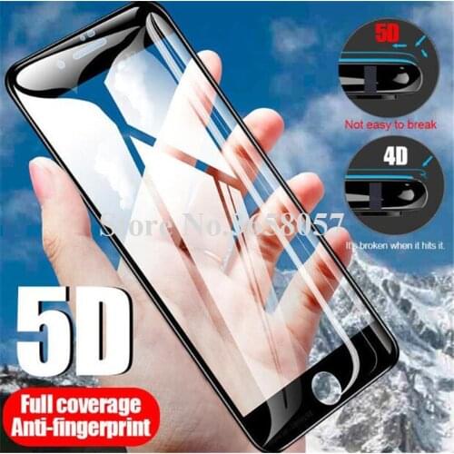 10pcs 5D full cover tempered glass For iPhone XS Max XR 7 8 Plus Glass Screen Protector For iPhoneX 6 Plus Full Cover Film