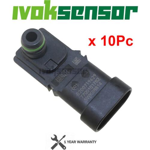 10PCS 8200121800 8200105165 8200719629 MAP BOOST PRESSURE SENSOR For RENAULT CLIO KANGOO LAGUNA MEGANE SCENIC NISSAN VAUXHALL