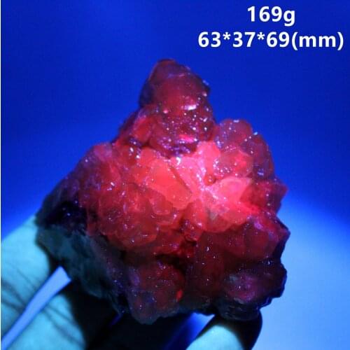 100% natural Fluorescent calcite mineral specimen stones and crystals healing crystals quartz gemstones