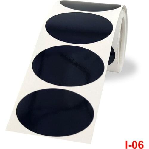 120Pcs Round Black Kraft Stickers Paper Labels Blank Gift Tags for Jar Candle Glass Bottle Seal Labels Stationery Sticker