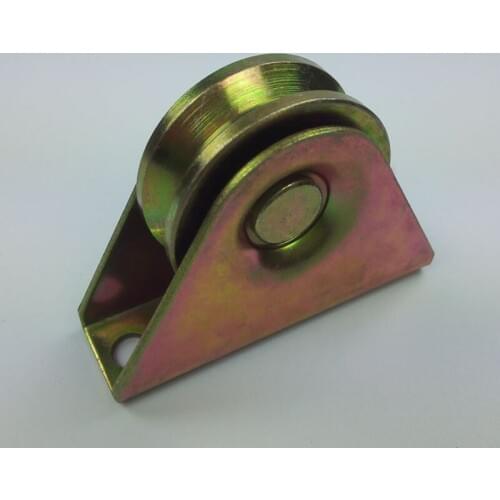 2 inch diameter 48mm,thickness 18mm sliding gate/door roller/pulley/wheel material 45# steel wiht V-groove. 4pcs/lot