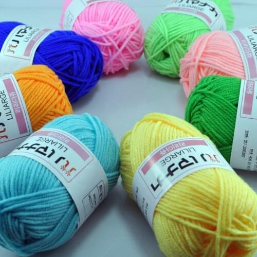 25g/Roll Dyed Multicolor Fiber Wool/Cotton Hat Scarf Line Multi Purpose Soft Hand Knitting Supplies DIY Sweater