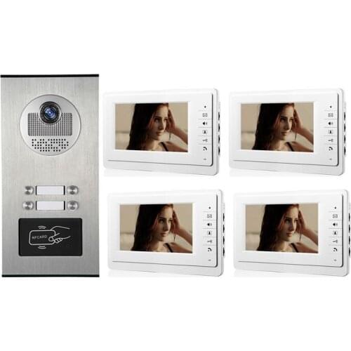 7 Inch ID Card Access Control 1V4 Video Door Phone Intercom System XSL-V70F-530