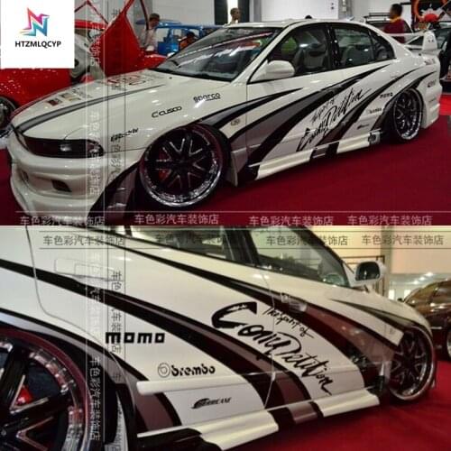 Car Sticker FOR Mitsubishi EVO Racing Sticker Body Decor Decal EVO Personalized Custom Sports Sticker