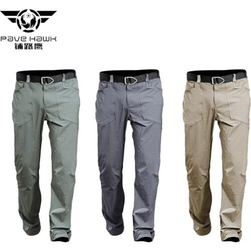 PAVEHAWK Thin Stretch Anti tear Quick Dry Duty Work Casual Pant Men Army Military Style Trousers Mens Tactical Cargo Pants
